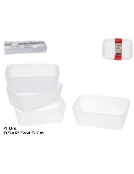 ORGANIZADOR X4 ZENIT 12,5X8,5X4,5CM BLANCO