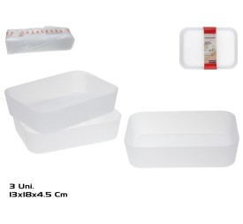 ORGANIZADOR X3 ZENIT 18X13X4,5CM BLANCO