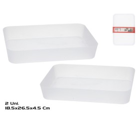 ORGANIZADOR X2 ZENIT 26,5X18,5X4,5CM BLANCO