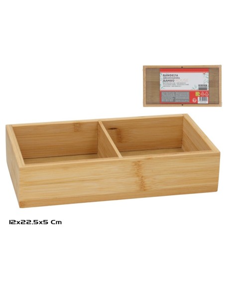 BANDEJA ORGANIZADORA BAMBU ROUSE 22,5X12X4,8CM