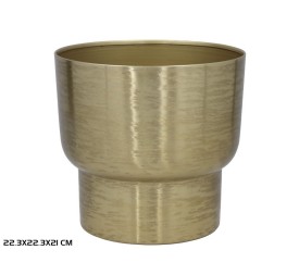 MACETERO 22,3X22,3X21CM ALESSIA DORADO