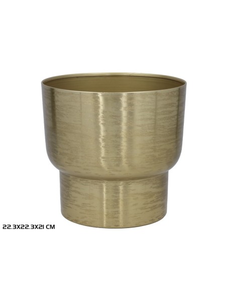 MACETERO 22,3X22,3X21CM ALESSIA DORADO