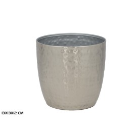 MACETERO 13X13X12 CM ISABELLA PLATEADO