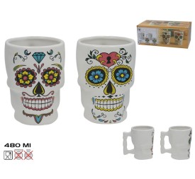 JARRA MUG CALAVERA 480 ML 2 STD