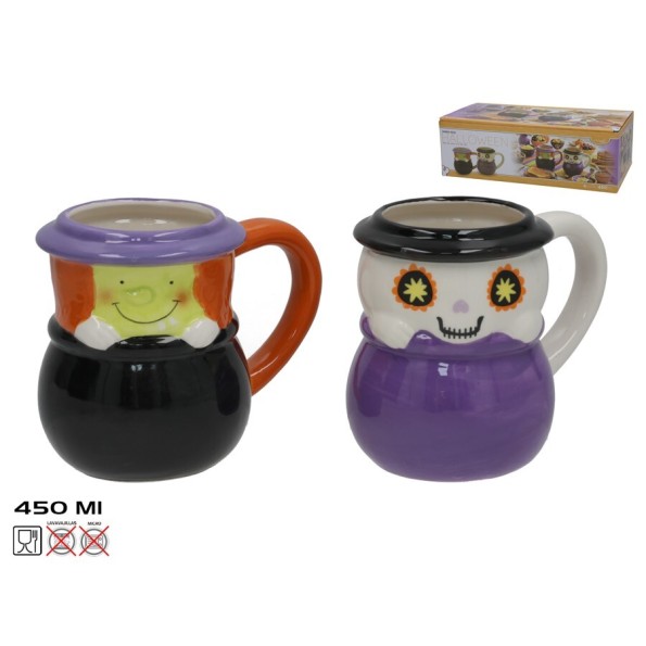 JARRA MUG HALLOWEEN 450ML 2 STD
