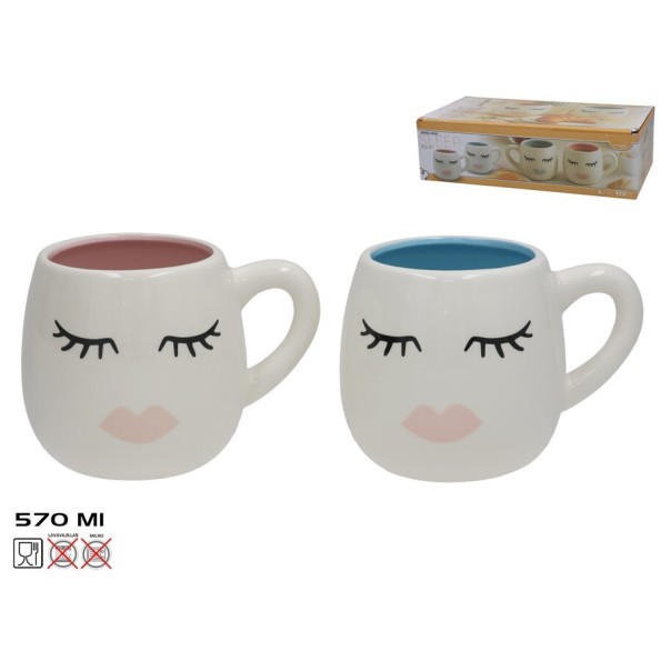 JARRA MUG CARA 570ML 2 STD