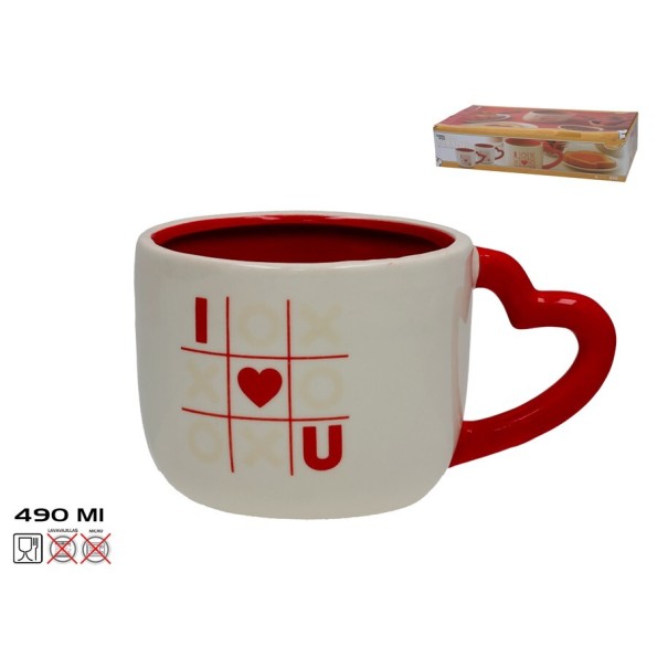 JARRA MUG SAN VALENTIN 3 EN RAYA 490ML
