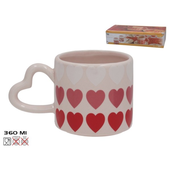 JARRA MUG SAN VALENTIN CORAZON 360ML