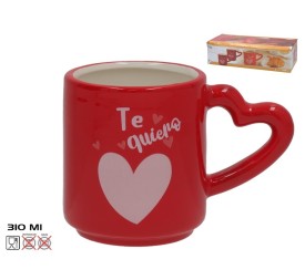 JARRA MUG SAN VALENTIN TE QUIERO 310ML