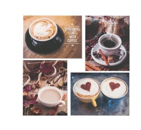 CUADRO CAFE DECORACION 4 SURT 30X40 CM