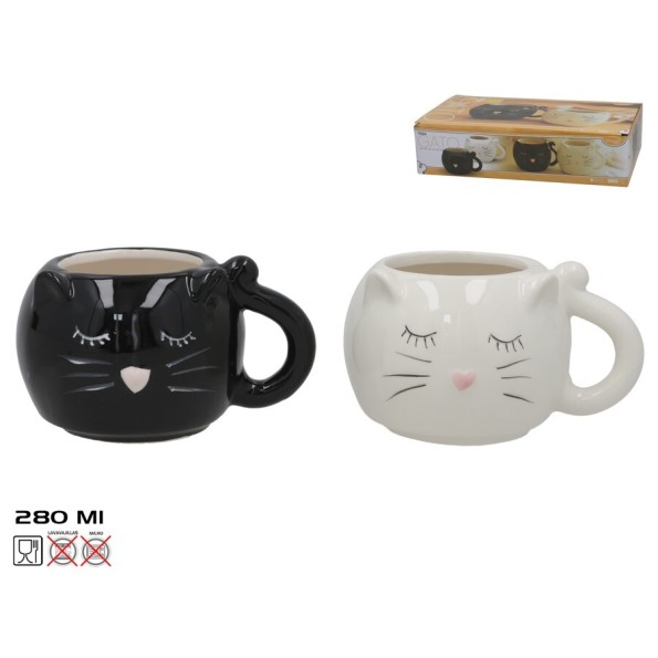 TAZA GATO 280ML 2 STD