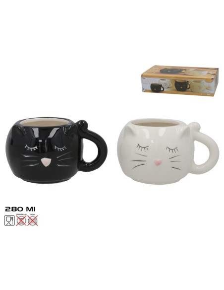 TAZA GATO 280ML 2 STD