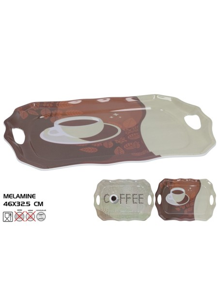BANDEJA MELAMINA C/ASAS GRANAFE 46X32.5CM