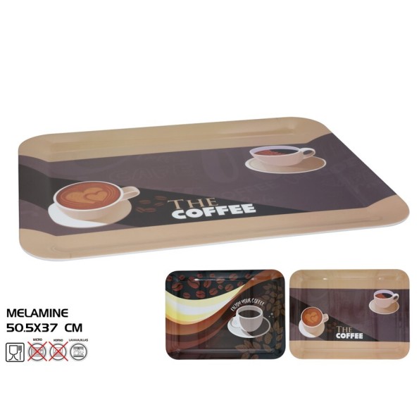 BANDEJA MELAMINA RECTANGULAR BRADY 50.5X37CM
