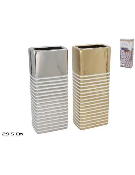 JARRON CERAMICA LINAD 12X7,5X29,5CM 2 SURT.