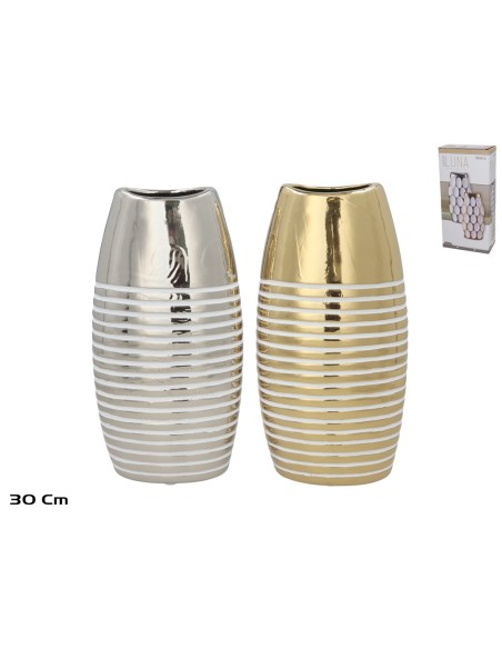 JARRON CERAMICA LINAD 14,5X7,5X30CM 2 SURT.