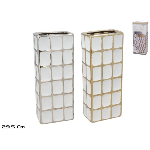 JARRON CERAMICA EDUL 12X7,5X29,5CM 2 SURT.