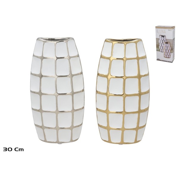 JARRON CERAMICA EDUL 14,5X7,5X30CM 2 SURT.