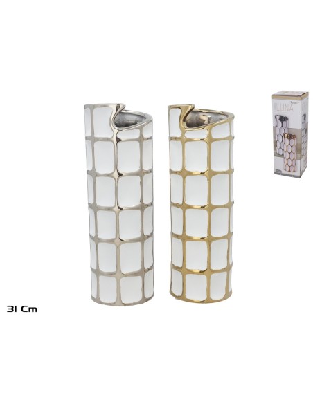 JARRON CERAMICA EDUL 10X10X30CM 2 SURT.