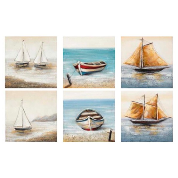 CANVAS 100% PINTADO A MANO JACKGRU 40X40X3CM 6 SURT