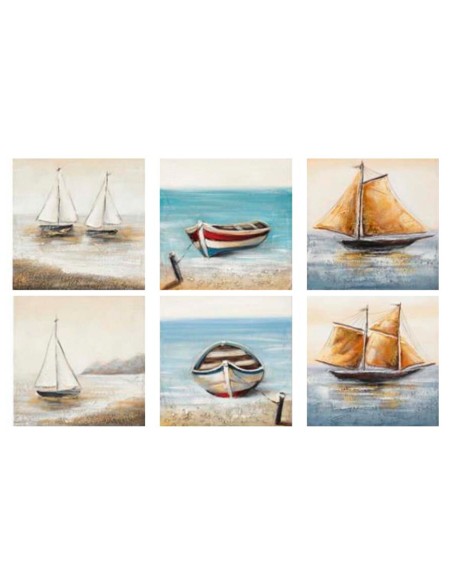 CANVAS 100% PINTADO A MANO JACKGRU 40X40X3CM 6 SURT