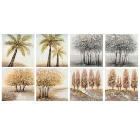 CANVAS 100% PINTADO A MANO YOTREE 40X40X3CM 8 SURT