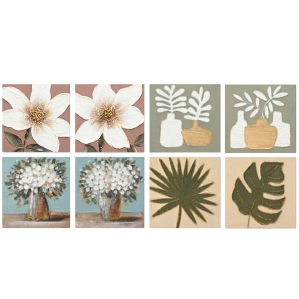 CANVAS 100% PINTADO A MANO AXEL 40X40X3CM 8 SURT