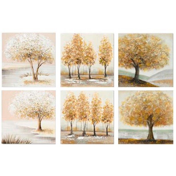 CANVAS 100% PINTADO A MANO MARQUESC 50X50X3CM 6 SURT