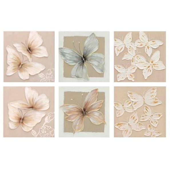 CANVAS 100% PINTADO A MANO PRUMIV 50X50X3CM 6 SURT