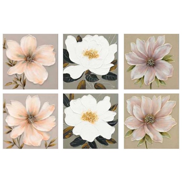 CANVAS 100% PINTADO A MANO RANTA 50X50X3CM 6 SURT