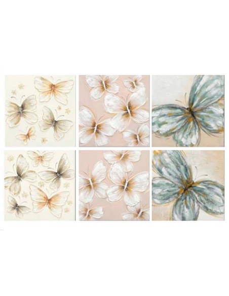 CANVAS 100% PINTADO A MANO PRUMIV 60X60X4CM 6 SURT