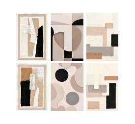 CANVAS 100% PINTADO A MANO NIKKA 60X90X3CM 6 SURT