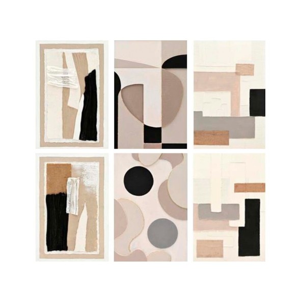 CANVAS 100% PINTADO A MANO NIKKA 60X90X3CM 6 SURT