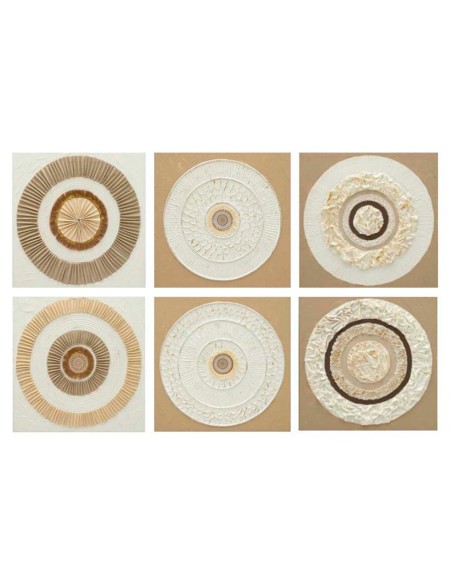 CANVAS 100% PINTADO A MANO SOHOLM 80X80X3CM 6 SURT