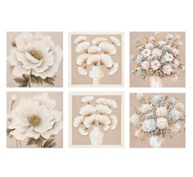 CANVAS 100% PINTADO A MANO FLORERO 80X80X3CM 6 SURT