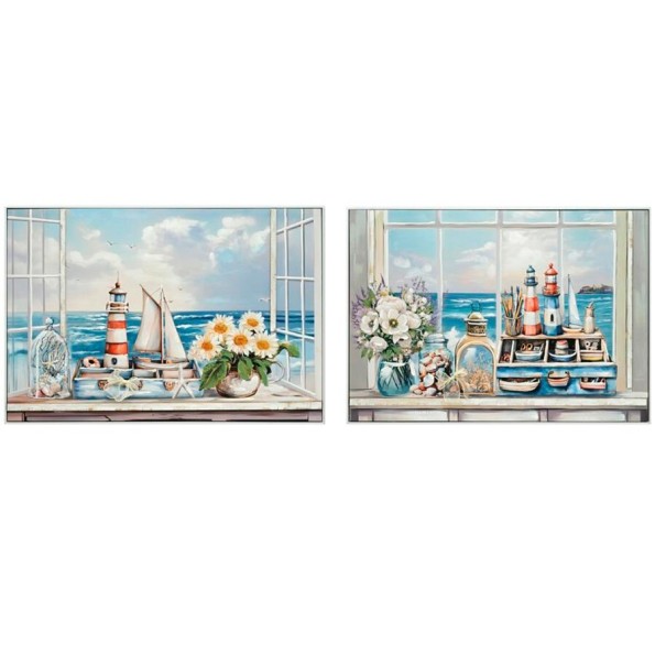 CANVAS VENTANA MAR 80% 70X100X3CM 2 SURT