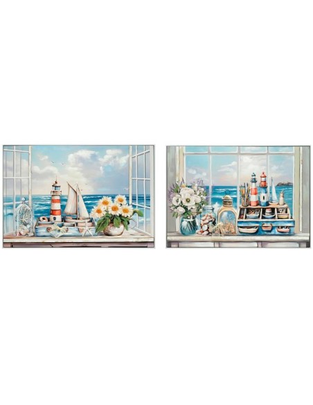 CANVAS VENTANA MAR 80% 70X100X3CM 2 SURT