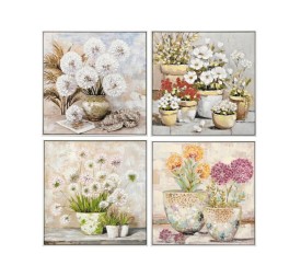 CANVAS ALEGRIA FLORAL 80% 60X60X2.5CM 4 SURT