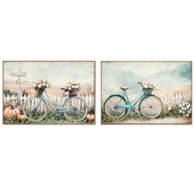 CANVAS PASEO BICICLETA 80% 60X90X3CM 2 SURT