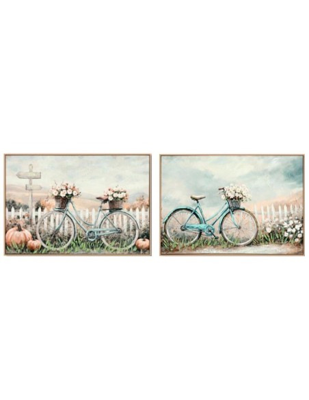CANVAS PASEO BICICLETA 80% 60X90X3CM 2 SURT