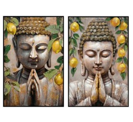 CANVAS BUDA LIMON 80% 60X90X3CM 2 SURT