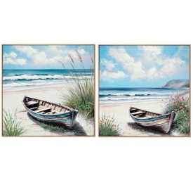 CANVAS BARCA MAR 80% 80X80X3CM 2 SURT