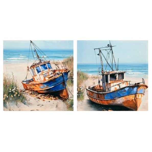 CANVAS PINTADO A MANO 40% BARENCA 60X60X2CM 2 SURT