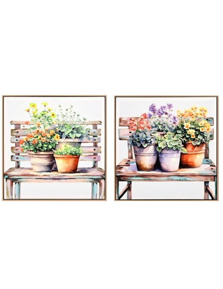 CANVAS BANCO FLORIDO 40% 60X60X2CM 2 SURT