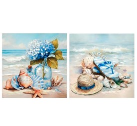 CANVAS PINTADO A MANO 40% VARINO 60X60X2CM 2 SURT