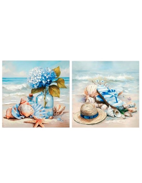 CANVAS PINTADO A MANO 40% VARINO 60X60X2CM 2 SURT