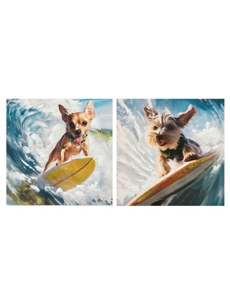 CANVAS PINTADO A MANO 40% PERRUF 60X60X2CM 2 SURT