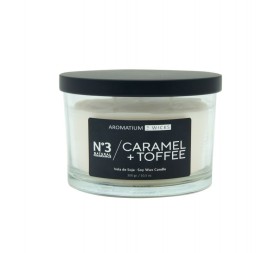 VELA 3 MECHAS 300 G. CARAMEL TOFFEE AROMATIUM
