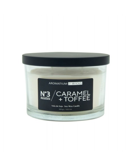 VELA 3 MECHAS 300 G. CARAMEL TOFFEE AROMATIUM
