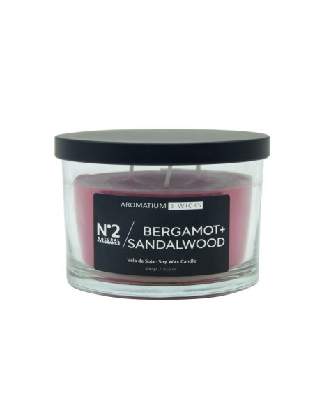 VELA 3 MECHAS 300 G. BERGAMOTA SANDALWOOD